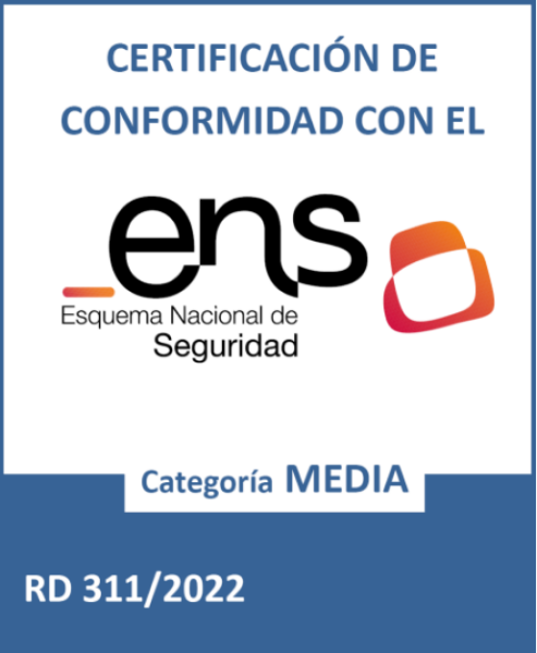 Distintivo de certificación ENS categoría MEDIA
